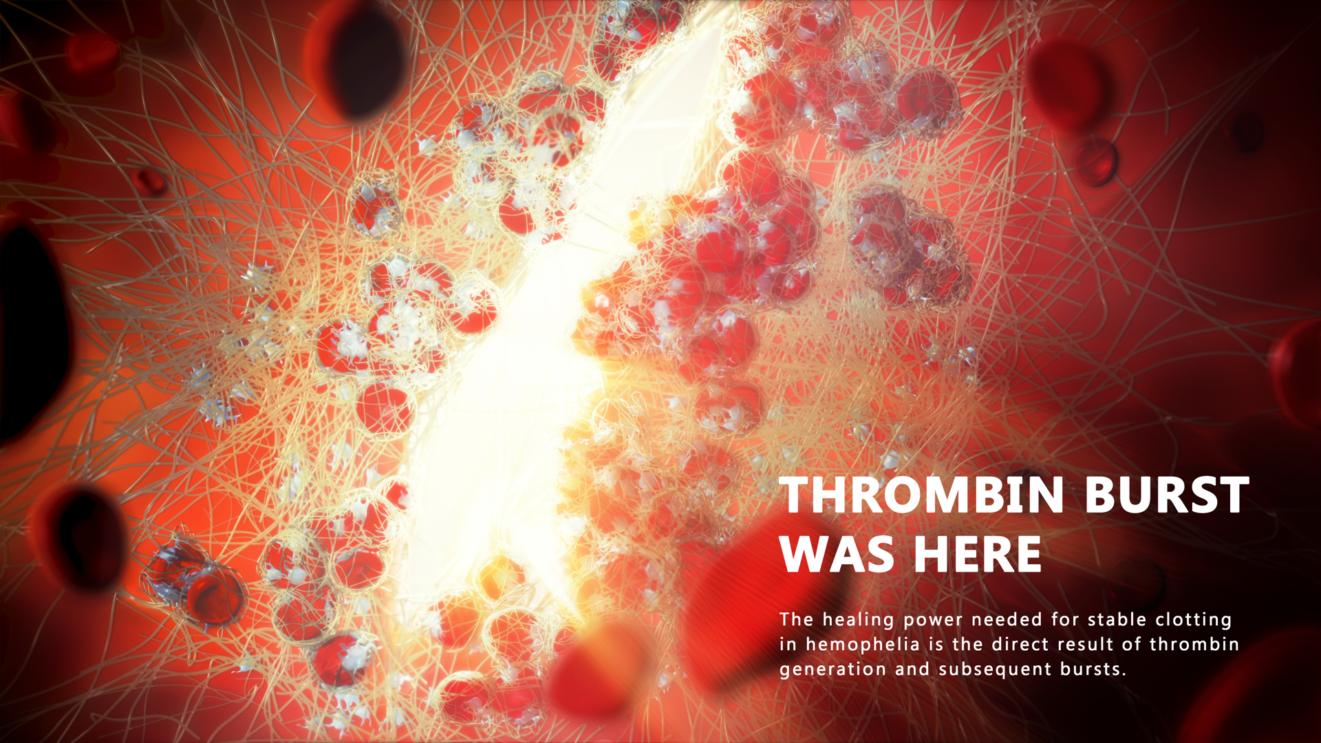 Fitusiran Thrombin Burst Concept Art